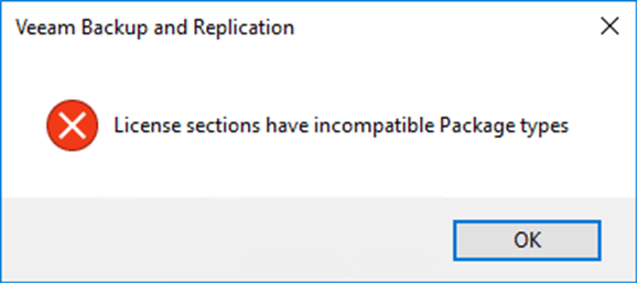 Example of error