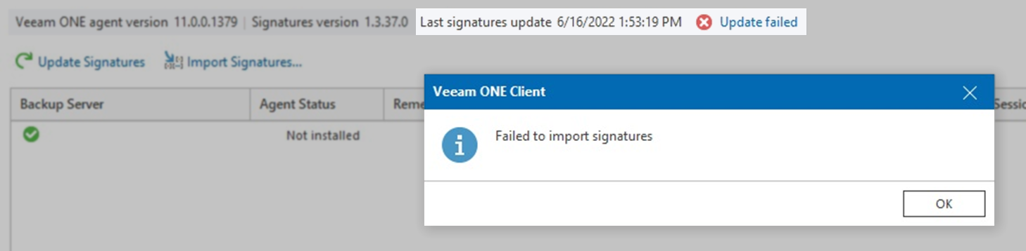 Update Error