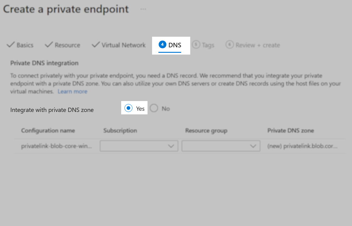 Create Private Endpoint 4