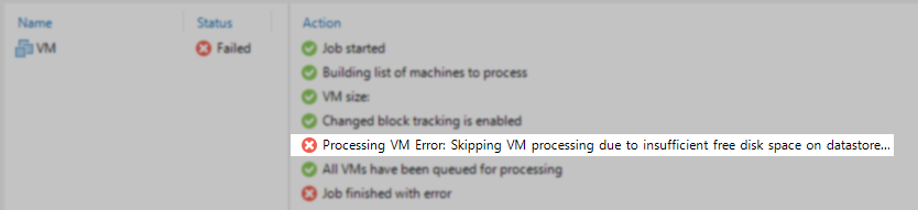 Skipping VM Processing