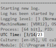 Example of YY date format