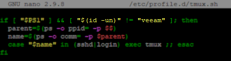 tmux su bypass
