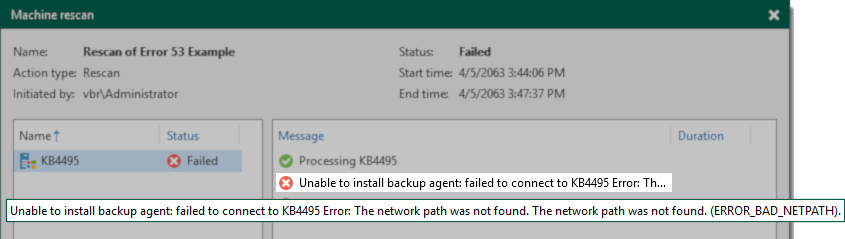 Example Error