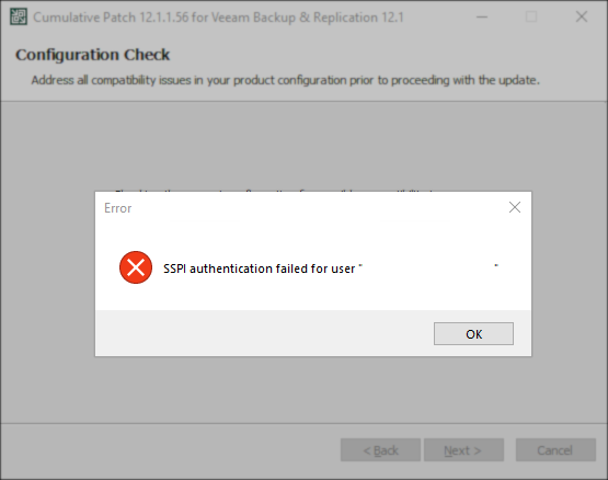 SSPI error
