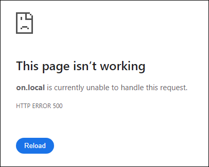 Error 500