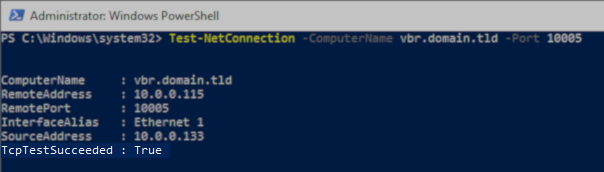 TestNetConnection