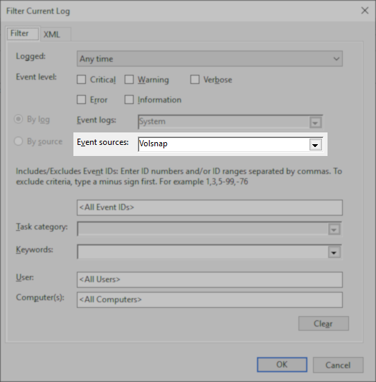 Event Filter
