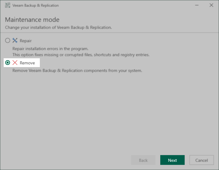 Remove or Repair