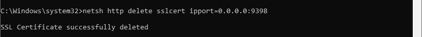 remove cert