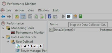 Stop data collection