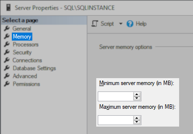 Memory Settings