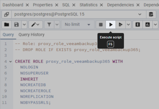 recreate proxy group role