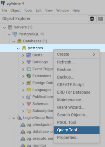 Open Query Tool