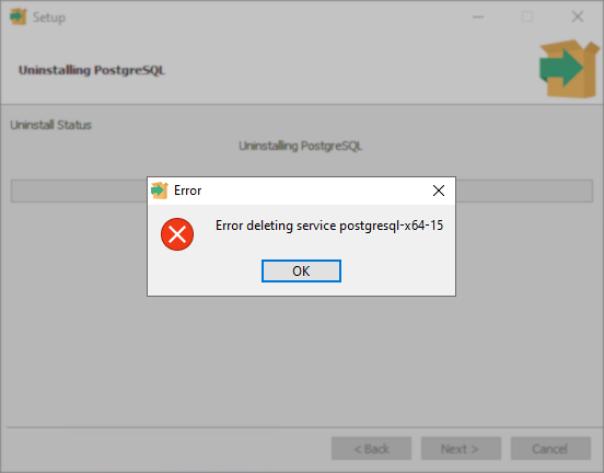 Uninstall Error