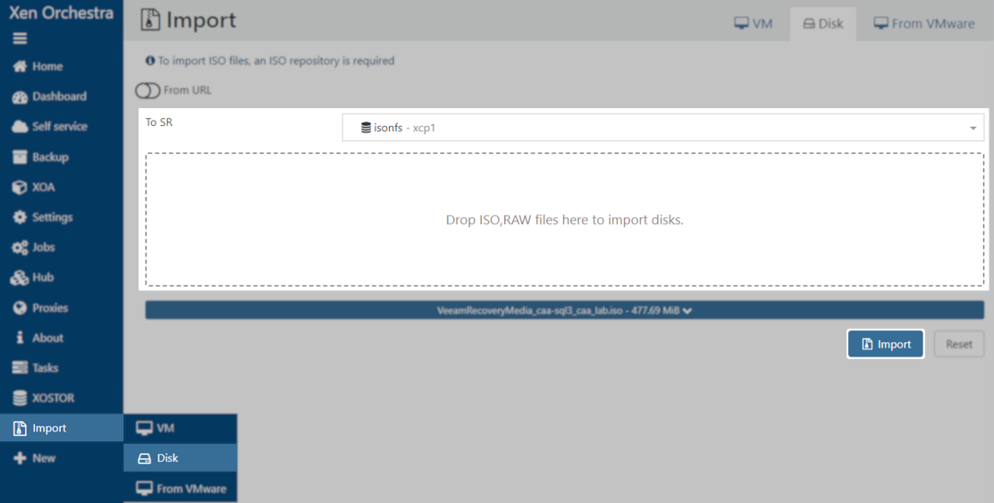 Import ISO
