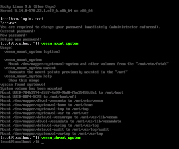 screenshot of terminal showing the previous commands being executed