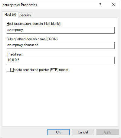 DNS Entry