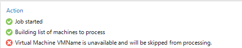 Image showing what the error looks like in the Veeam GUI