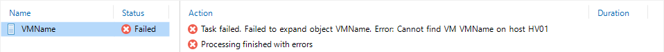 hv error