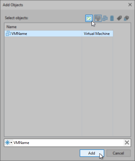Refresh and readd the VM