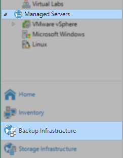 Example of where to find Managed Servers