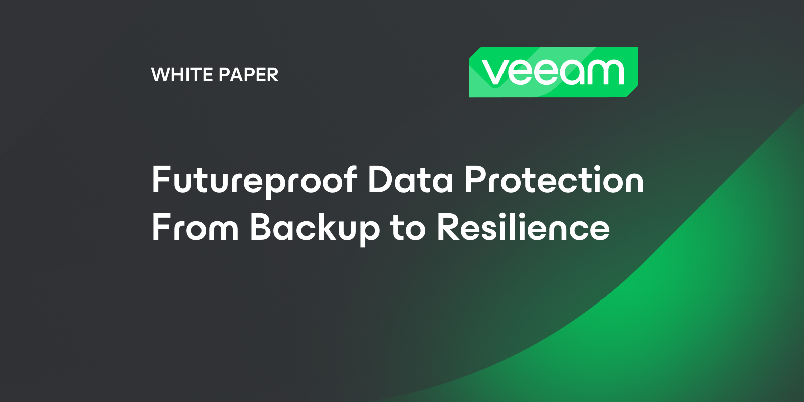 Futureproof Data Protection From Backup to Resilience