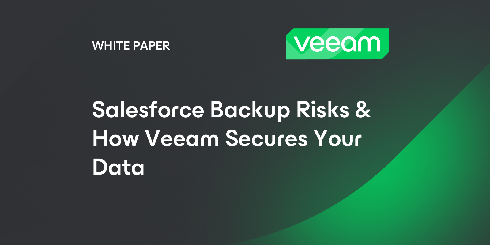 Salesforce Backup Risks & How Veeam Secures Your Data